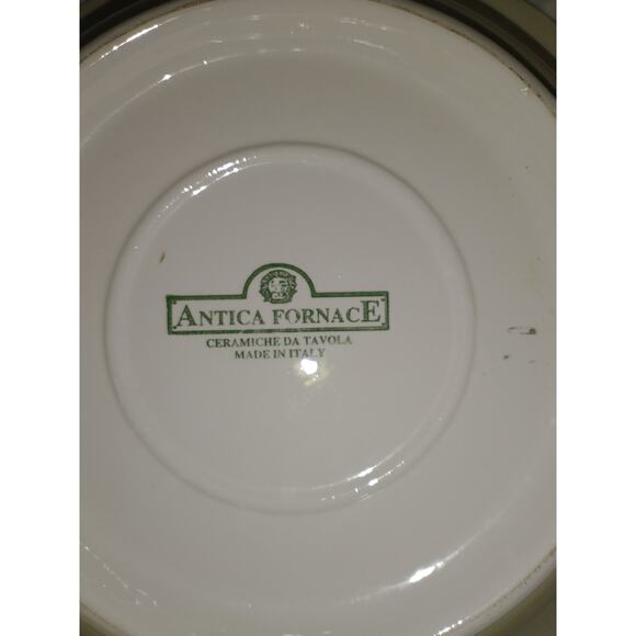 Antica Fornace AFA9 Italian Made Eggplant Pattern Serving Bowl Dinner Party - Picture 3 of 16
